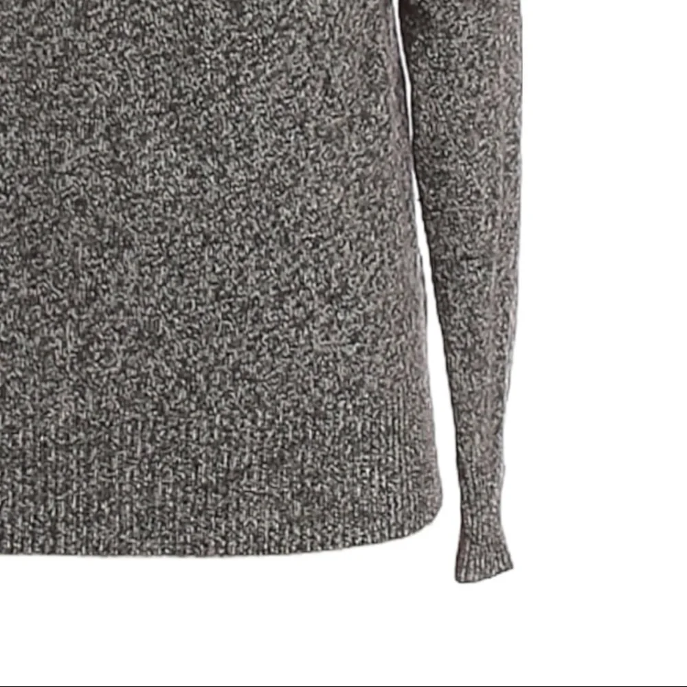 J Crew 100% Lambs Wool Sequin Gray Soft Pullover Sweater Size S